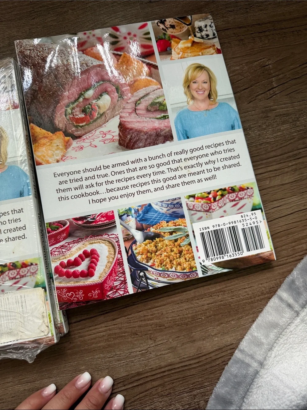 Recipes Worth Sharing Cookbook - Blue and Pink Cover